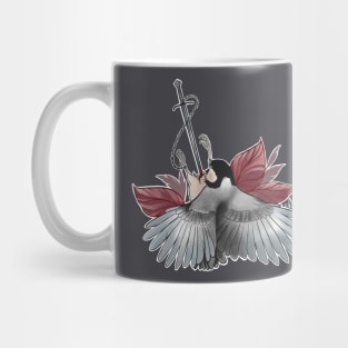 A bird with a dagger Mug